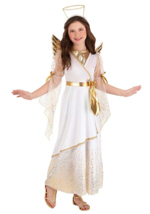 Golden Angel Girl's Costume Dress | Girl's Angel Costumes