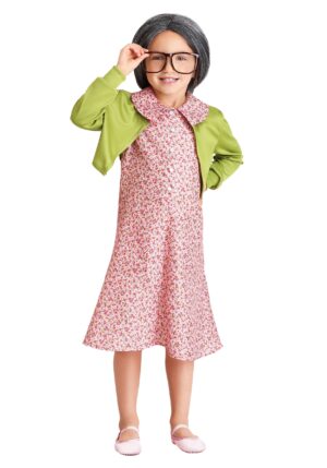 Grammy Gertie Girl's Costume | Funny Kids Halloween Costume