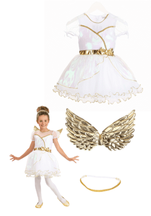 Kid's Guardian Angel Costume Dress | Religious Costumes