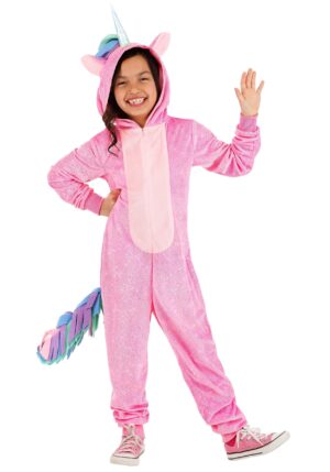 Girl's Pink Glitter Unicorn Costume | Unicorn Halloween Costumes