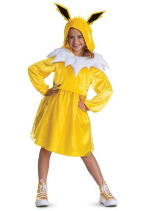 Girl's PokÃ©mon Jolteon Hooded Costume Dress | PokÃ©mon Costumes