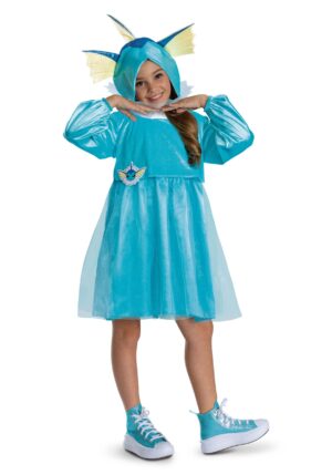 PokÃ©mon Vaporeon Hooded Girl's Costume Dress | PokÃ©mon Costumes