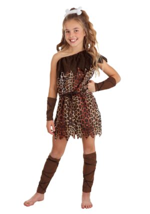 Prehistoric Cave Girl Costume for Girls | Historical Costumes