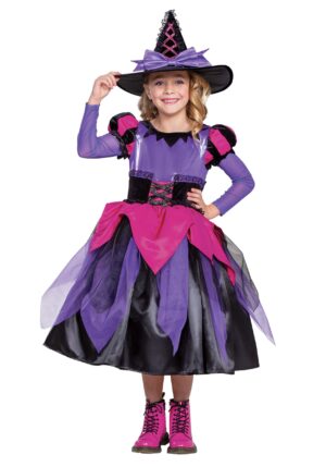 Witch Prestige Girl's Costume | Pink and Purple Witch Costumes