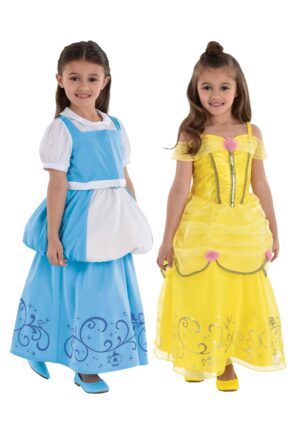 Reversible Belle Girl's Costume Dress | Disney Costumes