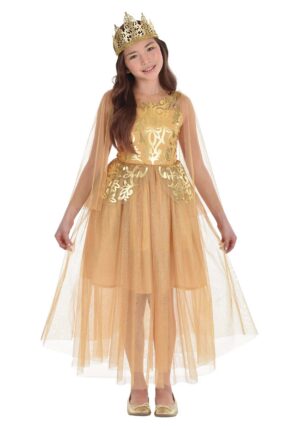 Royal Golden Gown Girl's Costume | Princess Costumes