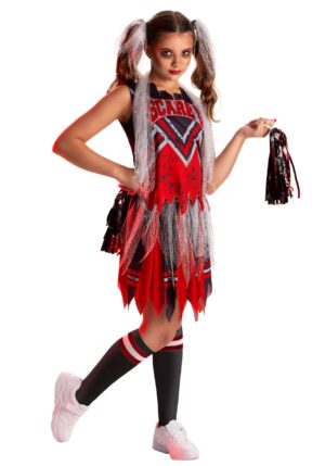 Scare U Cheerleader Sustainable Materials Girl's Costume | Cheerleader Costumes