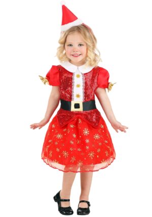 Girl's Christmas Santa Toddler Costume Dress | Christmas Costumes