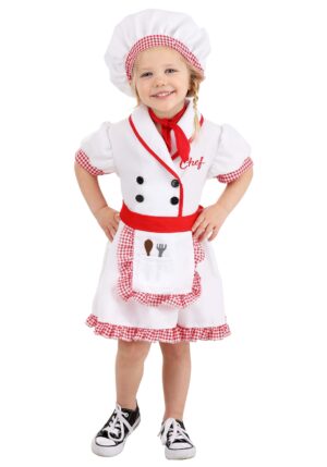 Girl's Fresh Chef Toddler Costume | Food Costumes