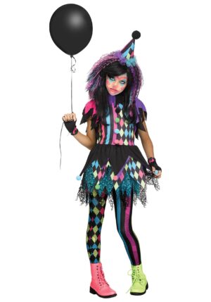 Twisted Circus Clown Costume for Girls | Kid's Clown Costumes