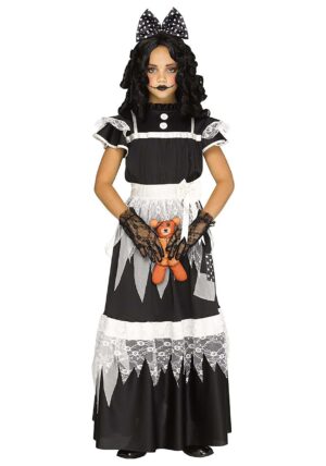 Girl's Victorian Deadly Dolly Costume Dress | Doll Costumes