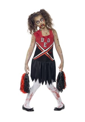 Zombie Cheerleader Girl's Costume | Dead Cheerleader Dress