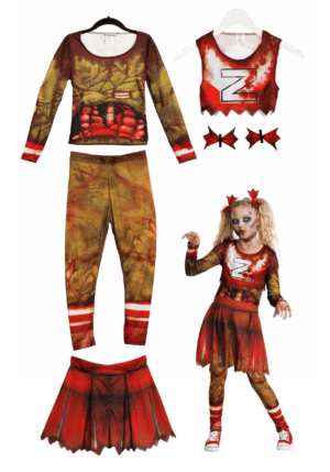 Zombie Cheerleader Girl's Costume | Cheerleader Costumes