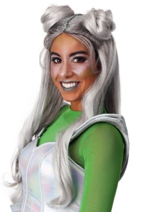 Glitter Space Buns Costume Wig for Women | Adult Costume Wigs