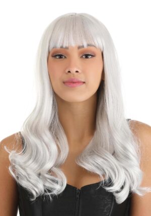 Women's Full Wavy Gray Wig