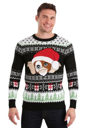 Gremlins Gizmo Claus Ugly Christmas Sweater for Adults | Christmas Sweaters