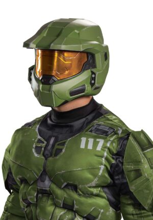 Halo Infinite Master Chief Adult Costume Helmet | Video Game Accessories