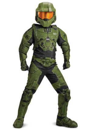 Kid's Halo Infinite Master Chief Prestige Costume | Video Game Costumes