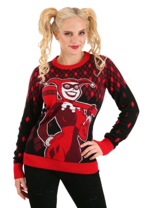 Harley Quinn Hammer Time Ugly Christmas Sweater | Adult Apparel