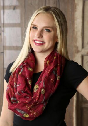 Harry Potter Golden Snitch AOP Infinity Scarf | Adult Apparel