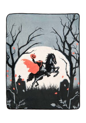 Headless Horseman Comfy Blanket Throw | Halloween Blankets