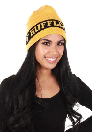 Harry Potter Hufflepuff Knit Reversible Beanie | Harry Potter Accessories