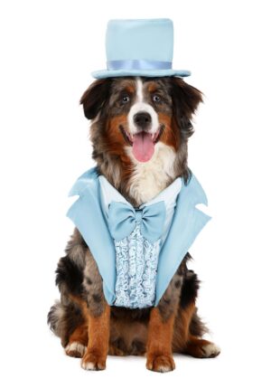 Iconic Pet Light Blue Tuxedo Costume | Movie Pet Costumes