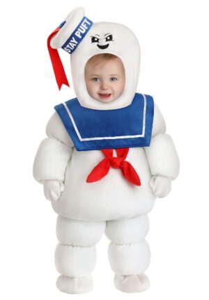 Deluxe Stay Puft Marshmallow Man Infant Ghostbuster Costume | Stay Puft Marshmallow Man Costumes
