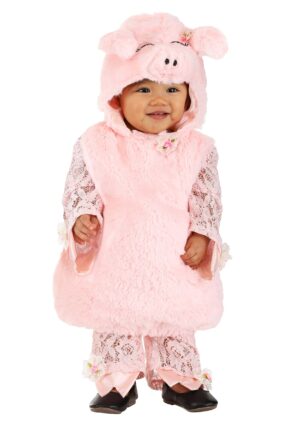 Girl's Lace Pig Infant Costume | Baby Animal Costumes