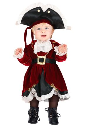 Girl's Pirate Captain Infant Dress Costume | Kid's Pirate Costumes