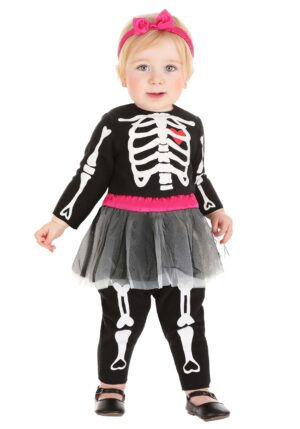 Girl's Tutu Skeleton Infant Costume | Kid's Skeleton Costumes