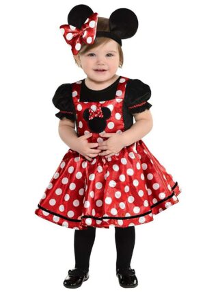 Girl's Minnie Mouse Infant Red Costume Dress | Disney Costumes