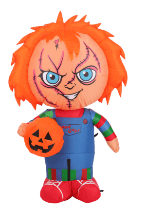 2.5 FT Child's Play Inflatable Chucky Decoration | Scary Decorations