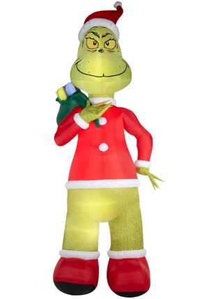 25 Foot Inflatable Grinch Santa Holiday Decoration | Inflatable Decorations