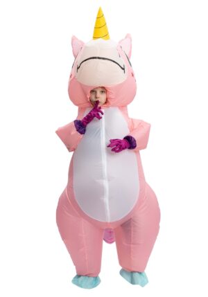 Kid's Pink Unicorn Inflatable Costume | Inflatable Costumes