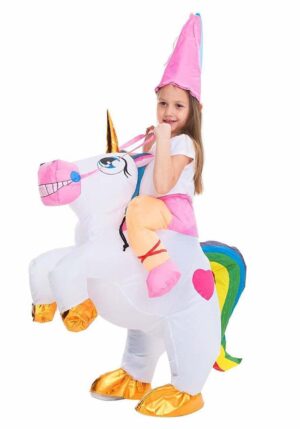 Kids Inflatable Unicorn Ride-On Costume | Kid's Inflatable Costumes
