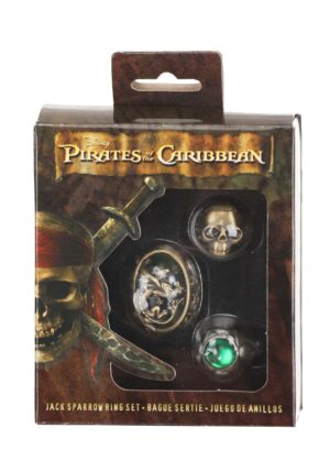 Jack Sparrow Ring Set | Pirate Costume Accessories