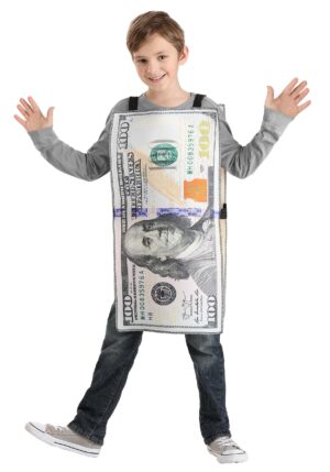 Child 100 Dollar Bill Costume | Money Costumes