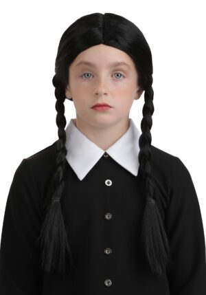 1960s Wednesday Addams Girl's Costume Wig | Wednesday Addams Accessories