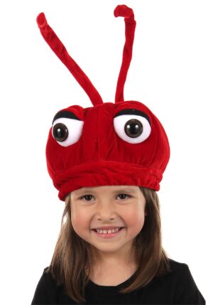 Kid's Red Ant Costume Soft Hat | Animal Accessories