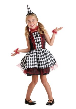 Burgundy Harlequin Costume | Clown Costumes
