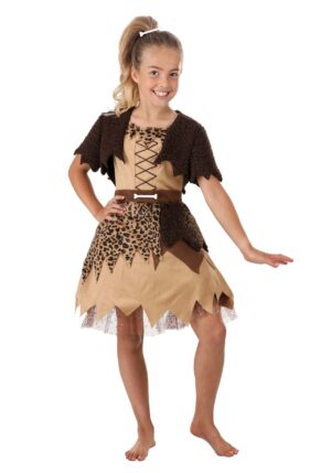 Cavegirl Dress Kid's Costume | Caveman Costumes
