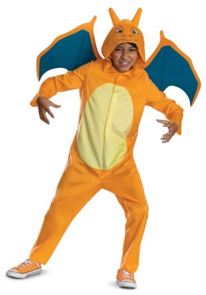PokÃ©mon Charizard Hooded Jumpsuit Kid's Costume | PokÃ©mon Costumes