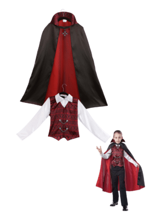 Red Satin Kid's Vampire Costume