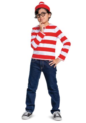 Where's Waldo Kid's Striped Costume | Where's Waldo Costumes