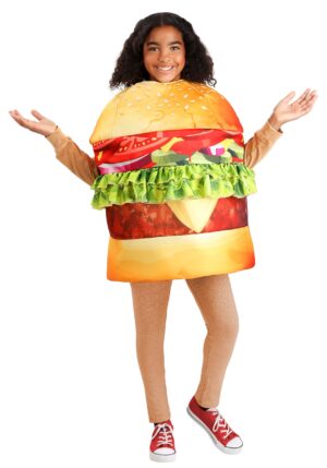 Deluxe Hamburger Kid's Costume | Kid's Food Costumes