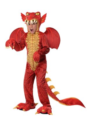 Deluxe Kid's Red Dragon Costume | Kid's Dragon Costumes