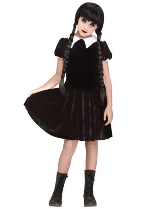Child Gothic Girl Costume Dress | TV Show Costumes