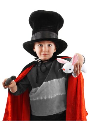 Kid's Magician Plush Costume Hat with Rabbit | Kid's Accessory Kits