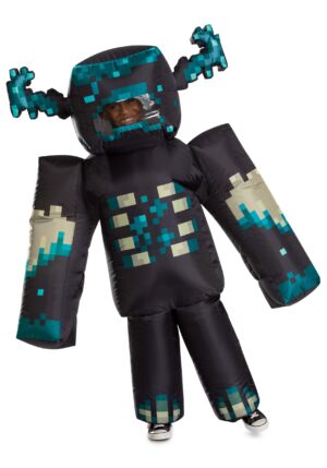 Kid's Inflatable Minecraft Warden Costume | Minecraft Costumes